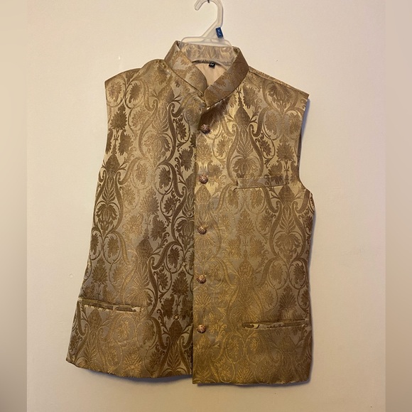Mens Kurta Pyjama Waistcoat - Picture 4 of 4